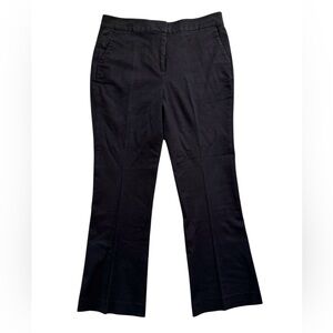 Boden Richmond Bootcut Trouser 8P Black Cotton Stretch Fit Business Casual